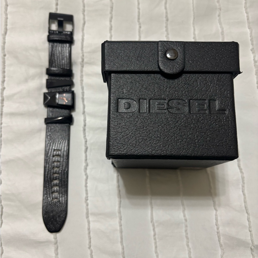 Diesel Black Textured Men's Bag